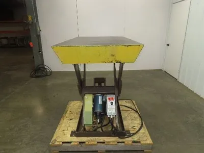 Autoquip 36S40 Hydraulic Scissor Lift Table 4000lb 36" Travel 34x58" Top 3Ph