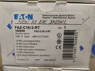 Eaton FAZ-C5/2-RT Electrical/PLC/Automation | ESS Industrial Equipment Sales (5)