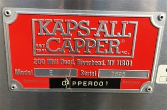 Used KAPS _UNKNOWN_ Cappers Quill - Automatic Inline Connecticut US | DMC Industries #1281706