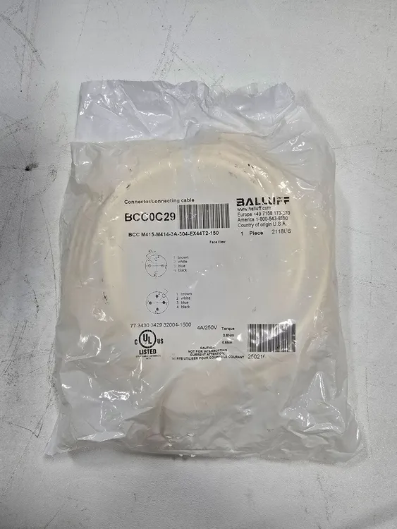 New | in-Stock BALLUFF BCC-M415-M414-3A-304-EX44T2-150 Cable & Wire Michigan US | iGAM Industrial Marketplace #45284