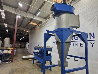 24" Wide X 108" L Witte Fluid Bed Dryer / Classifier With Cyclone