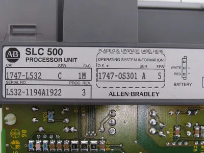 USED ALLEN BRADLEY 1747-L532 SLC500 PROCESSOR SER.C 1747L532