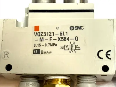 USED SMC 5-PORT SOLENOID VALVE 2-POSITION 24VDC