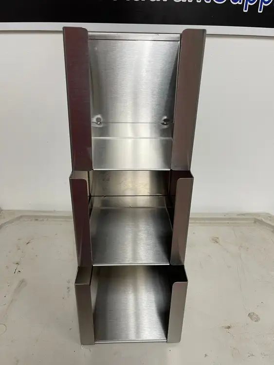 Used BK-Resources Used BK Resources FBH-3 Stainless 3 Tier Lid Organizer Food Preparation & Supplies Illinois US | Falcon Restaurant Supply #1373778