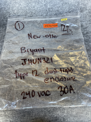 New | in-Stock Bryant JHUN321 Switchgears California US | Davliegogo LLC #1705402
