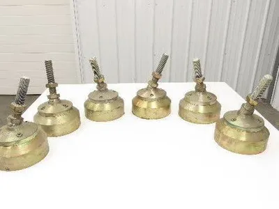 Lathe Machine Leveling Feet 1-1/4-7 Bolt 7"-11" Adj Height Set of 6