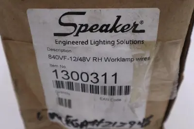 J. W. Speaker 840VF-12/48V RH WORKLAMP WIRES 1300311 - STOCK GF254A