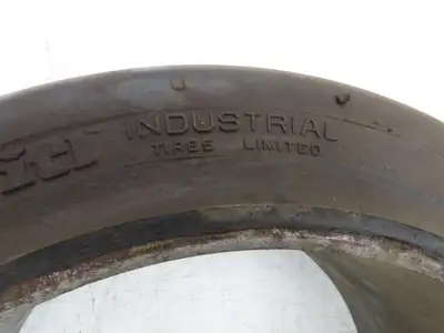 Industrial Limited 16.25x7x11.25 Forklift Tire Smooth Solid Press Black Lot of 2