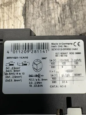 Siemens 3RV1021-0JA10 Electrical/PLC/Automation | ESS Industrial Equipment Sales (9)