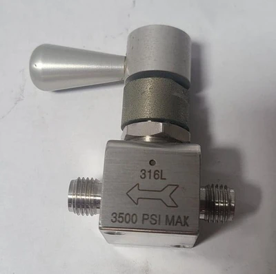 316L Diaphragm Valve 3500 PSI Stainless Steel