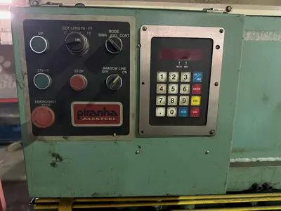 10' X 1/4" PIRANHA M1/4-10 HYDRAULIC SHEAR. STOCK # 0342325