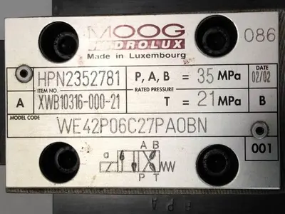 USED MOOG CCE25A6RH1X06P15B12