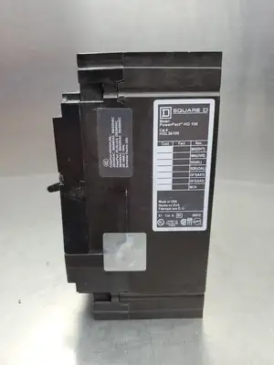 USED Square D HGL36100 PowerPact HG 150 Circuit Breaker, 100A