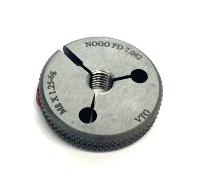 USED VERMONT GAGE THREADED RING GAUGE M8X1.25-6G NOGO PD 7.042