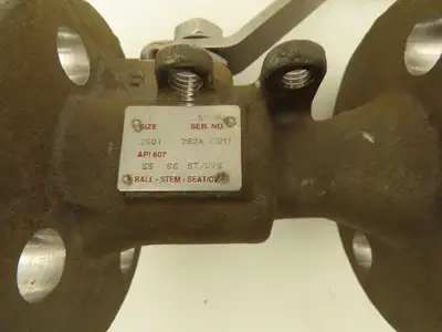 Watts 2501 Chemical Ball Valve 1" Flanged 150# Raised Face Stainless Ball