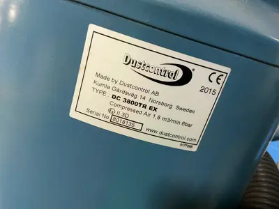 Used 2015 DUSTCONTROL AB DC 3800TR EX Dust Collectors Ohio US | HGR 24 #1300927