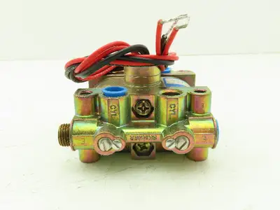 V9LCUFX1 Solenoid Valve Brass Multi Port 120V Coil 50 PSI 1/4" NPT