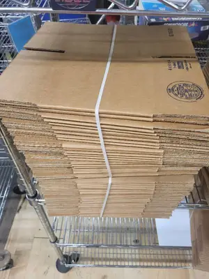 Bundle of Uline 6x6x6 Inch Corrugated Shipping Boxes