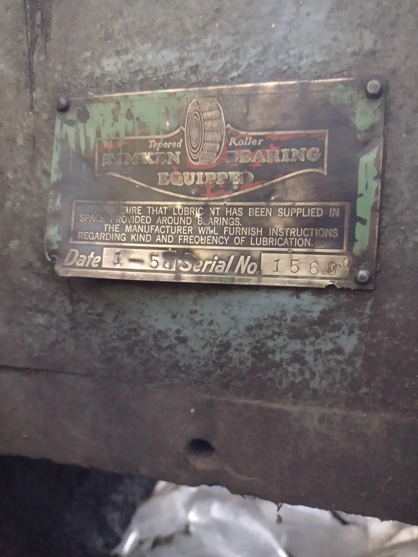 48" X 48" X 8" TIMKEN BEARING GRANITE TABLE: STOCK #22835