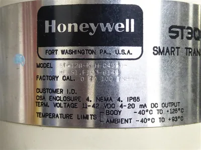 Honeywell STF128M-R1H-04550-ME,S1,FIC3-814B Smart Transmitter Liquid Level New