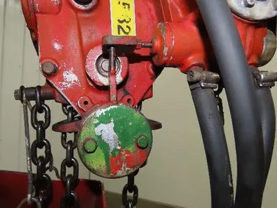 Chicago Pneumatic 1/4 Ton 500Lb Power Vane Air Chain Hoist 11' Lift w/Pendant