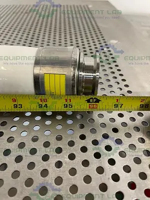 USED SANI TECH STHT-R-HD-1500 96" SILICONE HOSE W/ 1 1/2 SANITARY FITTING