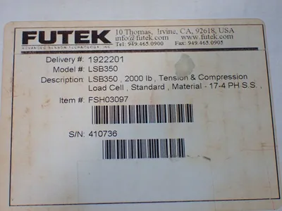 Used FUTEK LSB350 Sensors Ohio US | HGR 24 #1187245