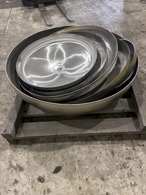STAINLESS STEEL FLANGED TANK HEADS: STOCK #23191