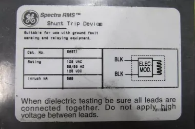 Used 400 Amp GE SPECTRA Electronic Breaker SGLL36BB0400 MVT+ Shunt No Covers