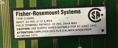 USED FISHER ROSEMOUNT CL6895X1-A1