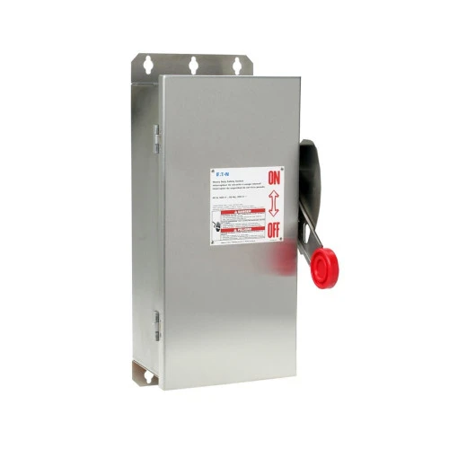 Eaton DH362NWK Disconnect Safety Switch, Stainless Steel, 60A, 3-Pole, 4-Wire [New]