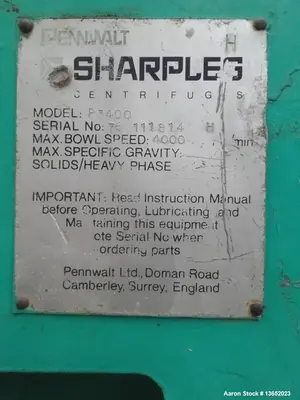 USED SHARPLES P3400