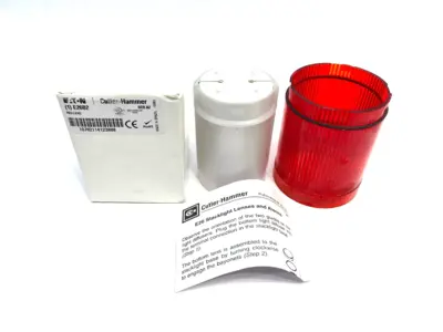 USED EATON CUTLER-HAMMER INCANDESCENT STACK LIGHT LENS RED SER. A2