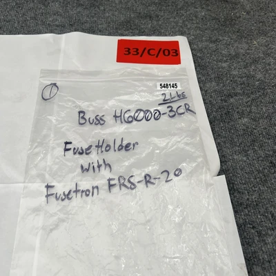 Used Bussmann H60030-3CR Misc Industrial Equipment California US | Davliegogo LLC #1730146