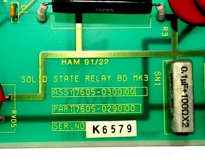 USED PRESSTECH 7605-0290-00 SOLID STATE RELAY BOARD ASSY# 7605-0300-00 760502900