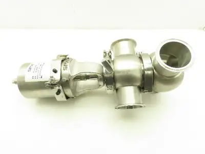 SPX W6300063 Sanitary Valve Flow Valve 2 1/2" Stainless Steel Tri-Clamp Diverter
