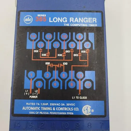 Used ATC ATC 365A 300 Q 30PX (LONG-RANGER TIMER) - COMPUTING TIMER Timers | ND Industrial Surplus #1218147