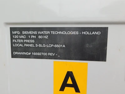 Used Siemens _UNKNOWN_ Filter Presses Ohio US | Equipment Recovery Corp. #1331579