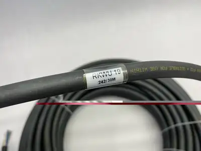 USED LUMBERG AUTOMATION FEMALE 90° POWER CABLE SINGLE END M23 19-PIN