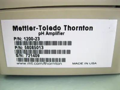Used Mettler-Toledo Thornton 1200-23 Miscellaneous Laboratory Equipment New Hampshire US | Bitter End Trading #1452854