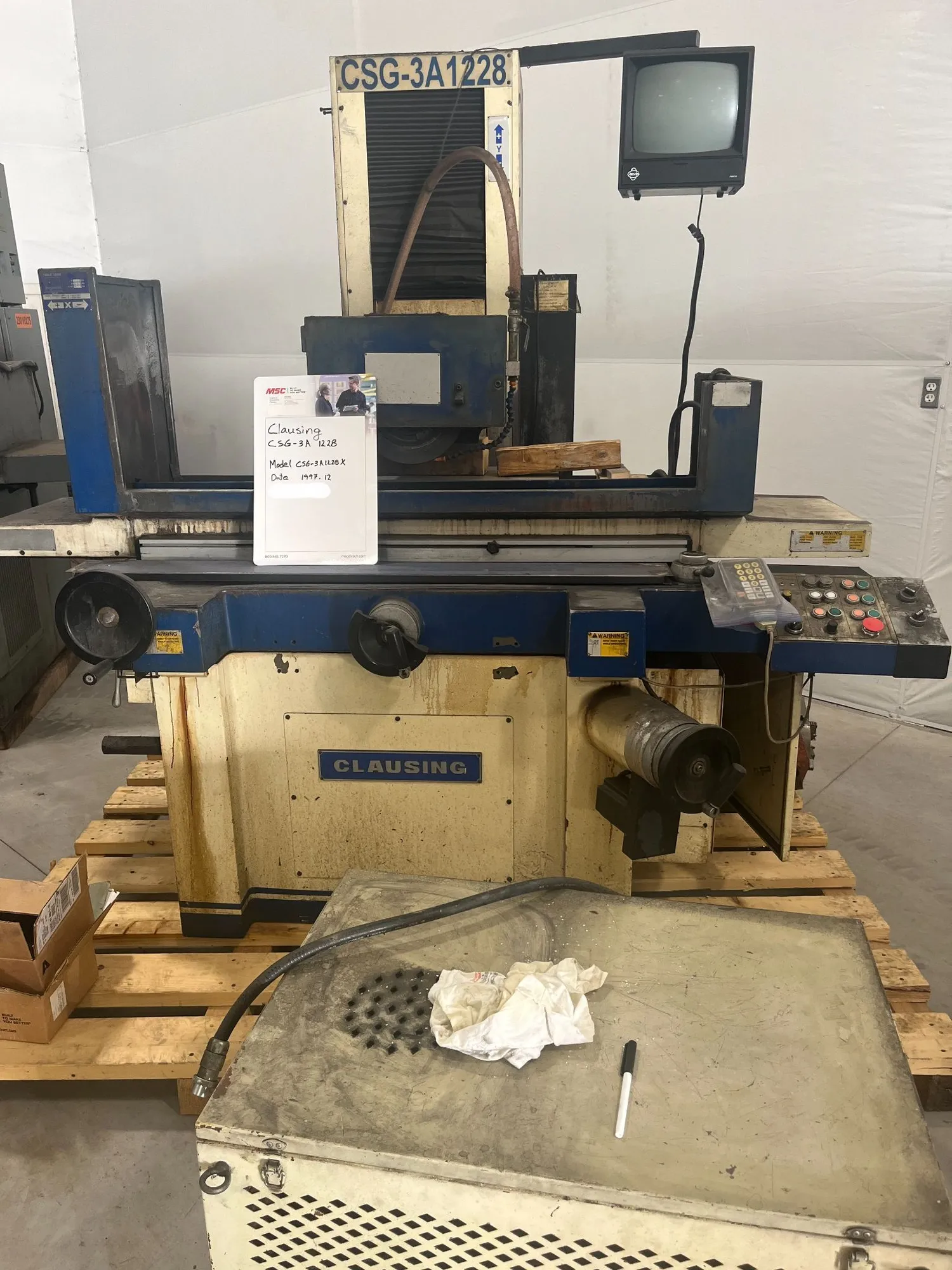 USED 1997 CLAUSING CSG-3A1228