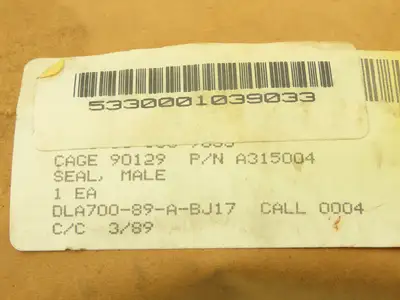 NA A315004 Seal, Male 7-1/2" x 3-5/16" Lot of 2