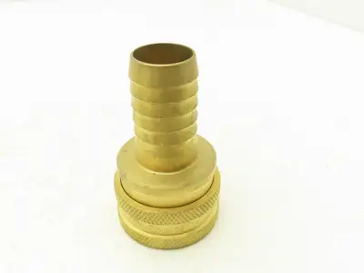 Hansen 8-ST Quick Disconnect Coupling ST Series 1" Hose 1" Body NBR Seal Brass