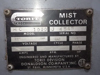 USED TORIT DONALDSON MC 1000