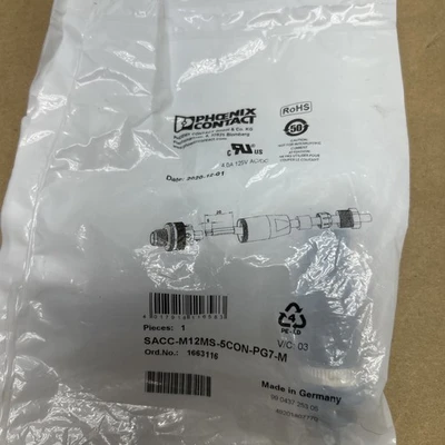 NEW Phoenix Contact SACC-M12MS-5CON-PG7-M
