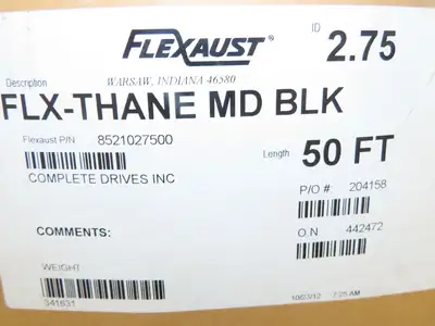 Flexaust 8521027500 Flx-Thane Urethane Hose 2.75" ID 45' Total Length (2 PCS)