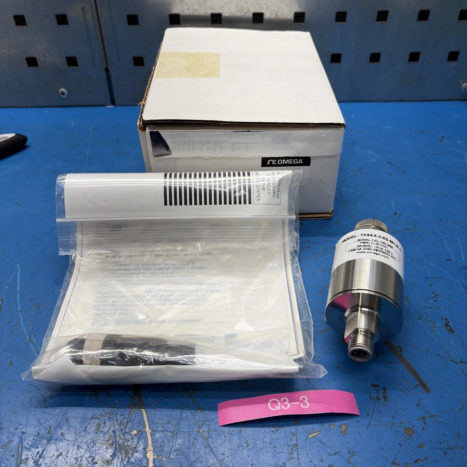 New | in-Stock OMEGA ENGINEERING TX94A-3-SS-M12F-1 Miscellaneous Equipment (Electrical & Power) Indiana US | J&J Industrial Supply #1228088