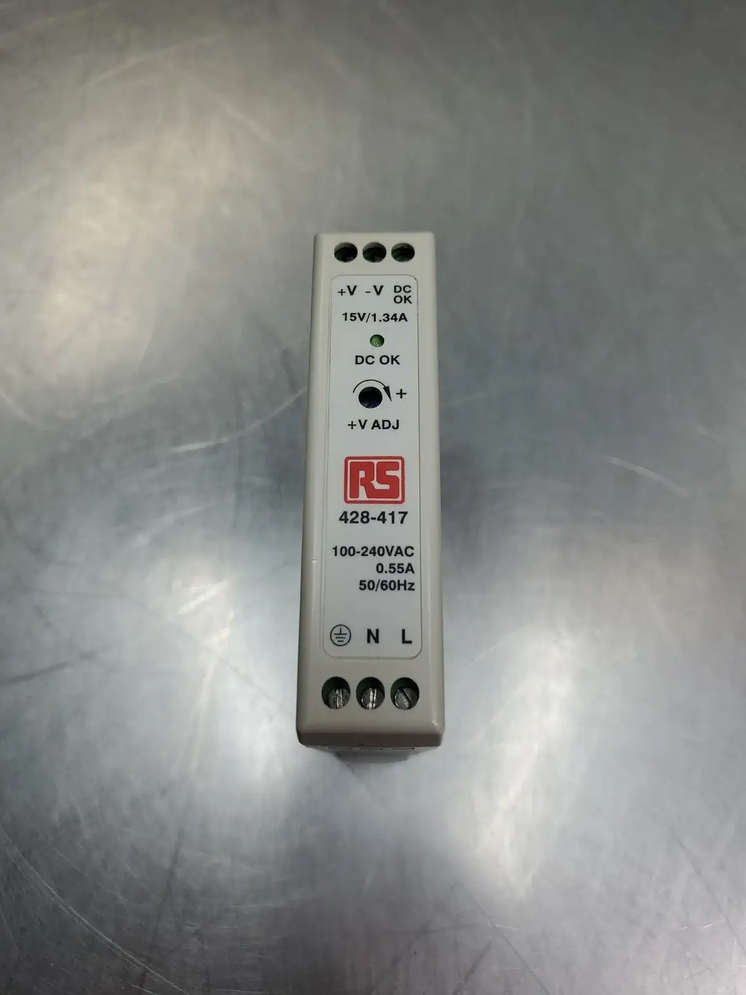 RS 428-417 Power Supply, 15VDC, 1.34A. 4D-46