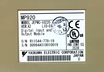 USED YASKAWA ELECTRIC CORP. JEPMC-IO220