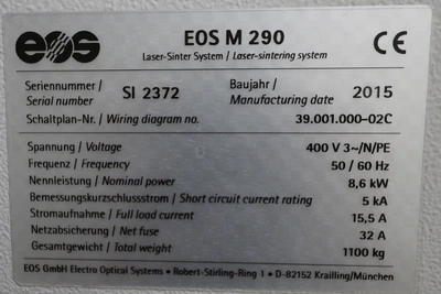 2015 EOS M290 3D Printers | Elevation Machine (6)